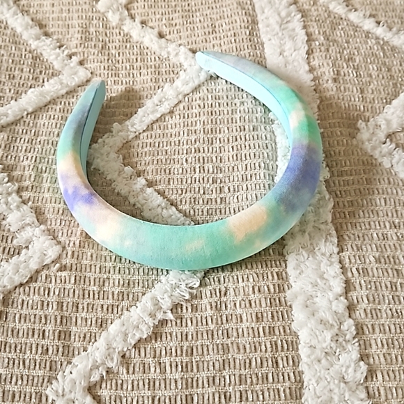 Women's J. Crew Tie Dye Puffer Headband - Picture 1 of 3